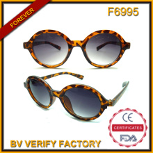 F6995 Demi ronde en plastique lunettes de soleil pour femmes